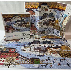 Buffalo CIDER BROOK FARMS Jigsaw Puzzle 300 large piece Charles Wysocki COMPLETE